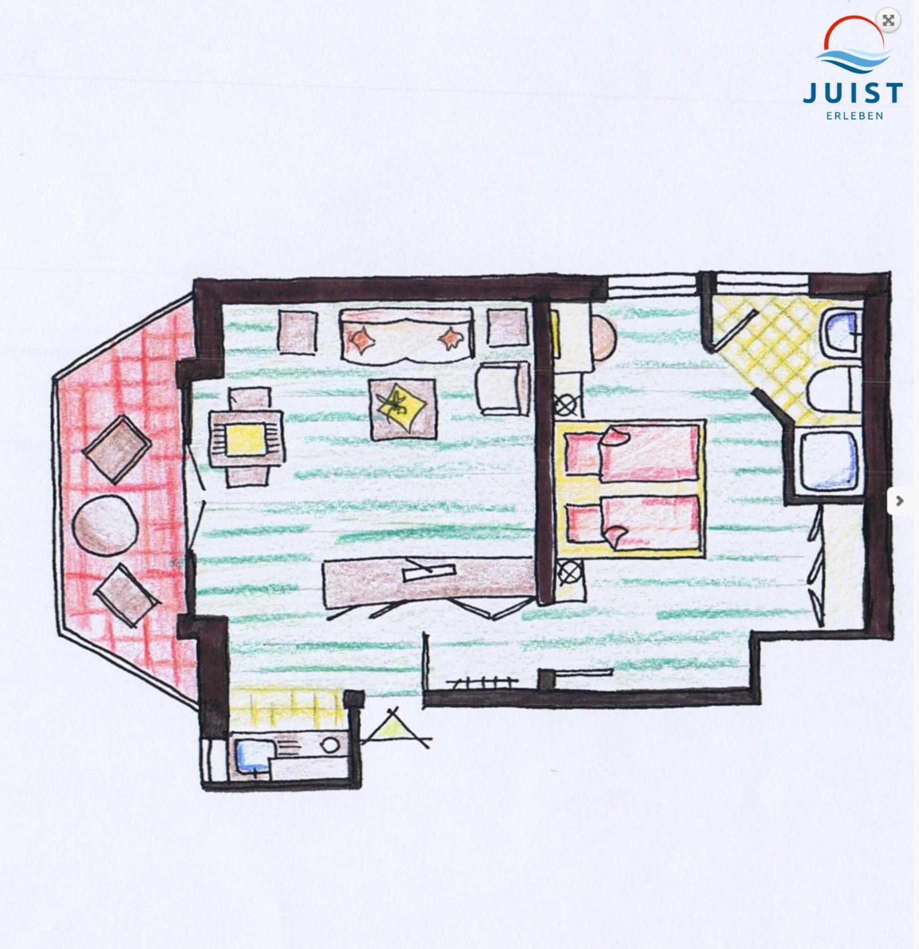 Haus Petra 132 - Ferienwohnung 2 Đảo Đảo Juist Ngoại thất bức ảnh